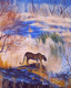 Silent Predator (ART_7615_69012) - Handpainted Art Painting - 16in X 20in