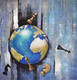 A Peaceful World_06 (ART_8636_69222) - Handpainted Art Painting - 39in X 41in