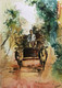 Bullock Cart (ART_585_69129) - Handpainted Art Painting - 10 in X 12in