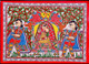 MADHUBANI PAINTING DOLEE- KAHAAR (ART_7470_69281) - Handpainted Art Painting - 11in X 14in