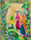 Three birds (ART_8737_69268) - Handpainted Art Painting - 18in X 24in