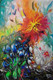 Fancy Bouquet (ART_5868_69500) - Handpainted Art Painting - 23in X 36in