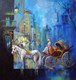 Horse Cart 1 (ART_1038_69483) - Handpainted Art Painting - 36in X 36in