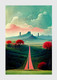 Highway To The Future (PRT_8658_69643) - Canvas Art Print - 12in X 12in