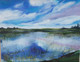 Blue Sky (ART_8741_69621) - Handpainted Art Painting - 14in X 12in