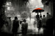 Kolkata Rain In The City 3 (PRT_8658_69598) - Canvas Art Print - 18in X 12in