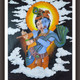 Radha Krishna painting  (ART_7279_69573) - Handpainted Art Painting - 42in X 36in