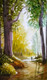 Light forest (watercolor painting) 16/23 inch (ART_8771_69749) - Handpainted Art Painting - 16in X 23in
