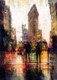 Flatiron Building  City Landmark (PRT_7809_70175) - Canvas Art Print - 22in X 30in