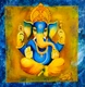 Ganesha (ART_7243_70099) - Handpainted Art Painting - 24in X 24in