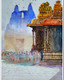 Hampi  (ART_8116_70212) - Handpainted Art Painting - 10in X 14in