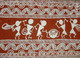 Warli art tribal painting (ART_8755_69504) - Handpainted Art Painting - 8in X 6in