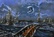 Cross Me Over Tonight (ART_8580_70474) - Handpainted Art Painting - 20in X 14in
