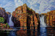 King George Fall (ART_8497_70464) - Handpainted Art Painting - 36in X 24in