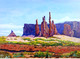 Monument Valley (ART_8160_70360) - Handpainted Art Painting - 15in X 11in