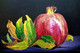 Pomegranate (ART_8160_70353) - Handpainted Art Painting - 15in X 11in