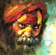 Sadhu (ART_1038_70521) - Handpainted Art Painting - 24in X 24in
