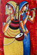 Baul Girls (ART_8818_70498) - Handpainted Art Painting - 19in X 25in