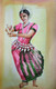 Dancing girl  (PRT_7901_70628) - Canvas Art Print - 7in X 11in