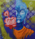 Lord Budha Artwork (ART_8823_70549) - Handpainted Art Painting - 20 in X 22in