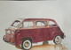 Vintage car - Brown. 95 (ART_7573_70699) - Handpainted Art Painting - 23in X 16in