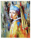 Lady art (ART_8562_70794) - Handpainted Art Painting - 24in X 30in