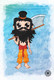Lord Vishnu's Sixth Avatar Parashurama (PRT_8836_70778) - Canvas Art Print - 27in X 40in