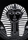 Tutenkhamun: The Young Pharaoh - King Tut's Sketch On Black Background (ART_8835_70904) - Handpainted Art Painting - 8in X 12in