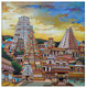 City of deccan  (ART_7899_70026) - Handpainted Art Painting - 12in X 12in