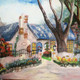 European House (ART_206_71030) - Handpainted Art Painting - 12in X 11in