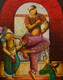 Devi (ART_6351_71012) - Handpainted Art Painting - 48in X 60in