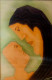 Straight Love (Mother & Child) (ART_8843_70952) - Handpainted Art Painting - 23in X 35in