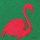 Flamingo (ART_3512_71129) - Handpainted Art Painting - 10 in X 10in