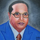 Ambedkar (ART_8859_71079) - Handpainted Art Painting - 12in X 12in