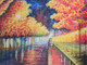 BEAUTIFUL SCENERY LANDSCAPE PAINTING (ART_3319_71180) - Handpainted Art Painting - 36in X 24in