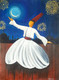 The Soulful Dancing : Dancing Darvish (ART_8835_71255) - Handpainted Art Painting - 18in X 24in