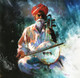 Music Man 3 (PRT_1038_71465) - Canvas Art Print - 24in X 24in