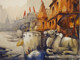 Benaras (ART_8170_71443) - Handpainted Art Painting - 28in X 21in