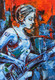 Guitar Girl Wembley (ART_2571_49824) - Handpainted Art Painting - 18in X 26in