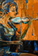 Music Painting-The Weekend (ART_2571_49823) - Handpainted Art Painting - 18in X 26in