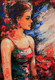 Angel's Red Roses (ART_2571_36891) - Handpainted Art Painting - 18in X 26in