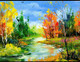 Landscape painting  (ART_6706_71595) - Handpainted Art Painting - 36in X 24in