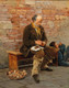 Mussel Seller Taking A Break (1880) By Franz Leo Ruben (PRT_15619) - Canvas Art Print - 25in X 31in