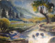 Landscape (ART_8812_71784) - Handpainted Art Painting - 15in X 11in