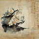 Paper Floral (13) (PRT_15664) - Canvas Art Print - 33in X 33in