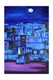 Blue Night (ART_8899_71960) - Handpainted Art Painting - 24in X 36in