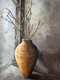 Flower pots (ART_1522_71943) - Handpainted Art Painting - 24in X 36in
