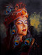 Lord Krishna  (ART_8316_71949) - Handpainted Art Painting - 24in X 30in