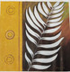 Leaves  (ART_8904_72132) - Handpainted Art Painting - 24in X 24in