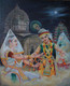 Manipuri Raas Leela (ART_8902_72308) - Handpainted Art Painting - 24in X 30in